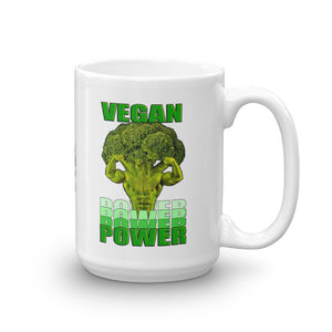 Vegan-Styles "Vegan Power" White Ceramic Mug - vegan-styles