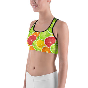 "Citrus" Sports bra - vegan-styles