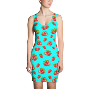 Strawberry Turquoise Dress - vegan-styles