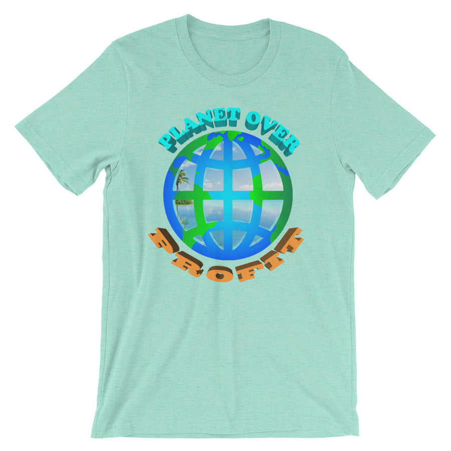 "Planet Over Profit" T-Shirt - vegan-styles
