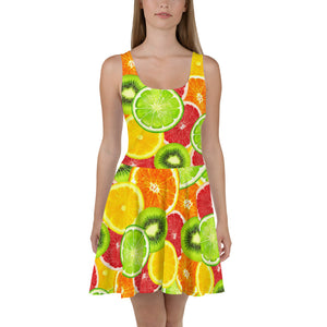 "Citrus" Skater Dress - vegan-styles