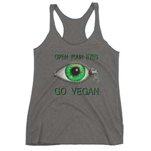 "Open Your Eyes" Racerback Tank - vegan-styles