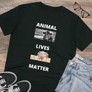 Organic Cotton Animal Lives Matter ALM T-Shirt TEE Men Womens