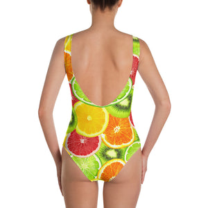 "Citrus" One-Piece Swimsuit - vegan-styles