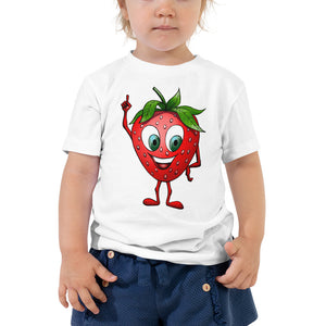 '' Strawberry'' Toddler Short Sleeve Tee - vegan-styles