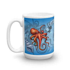 Vegan-Styles "Keep Ocean Clean" Octopus Mug - vegan-styles