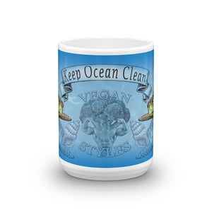 Vegan-Styles "Keep Ocean Clean" Mug - vegan-styles