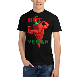 "Hot Vegan" Sustainable T-Shirt - vegan-styles