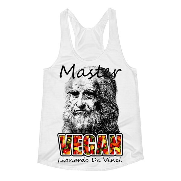"Leonardo Da Vinci" Dye Sublimation Racerback Tank - vegan-styles