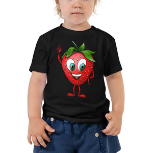 '' Strawberry'' Toddler Short Sleeve Tee - vegan-styles