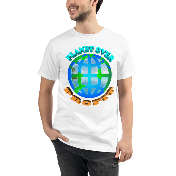 '' planet over profit'' Organic T-Shirt - vegan-styles