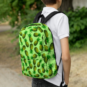 '' green pineapples'' Backpack - vegan-styles