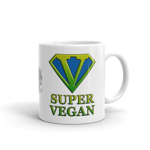 Vegan-Styles "Super Vegan" Logo Ceramic Mug - vegan-styles