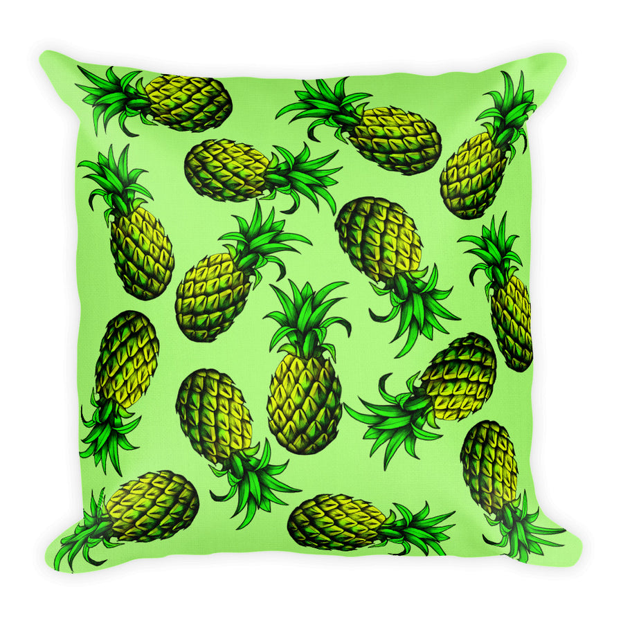 "Pineapple" Green Premium Pillow - vegan-styles