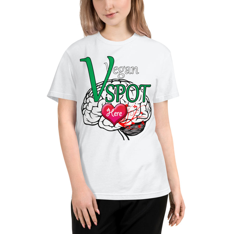 "Vegan Vspot" Unisex Eco Tee - vegan-styles