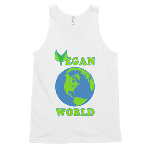 "Vegan World" tank top (unisex) - vegan-styles