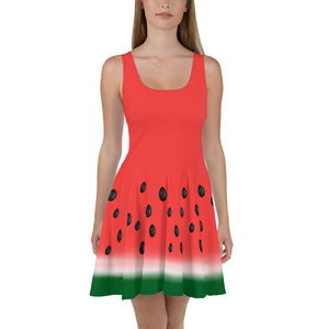 "Watermelon" Skater Dress - vegan-styles