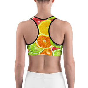 "Citrus" Sports bra - vegan-styles
