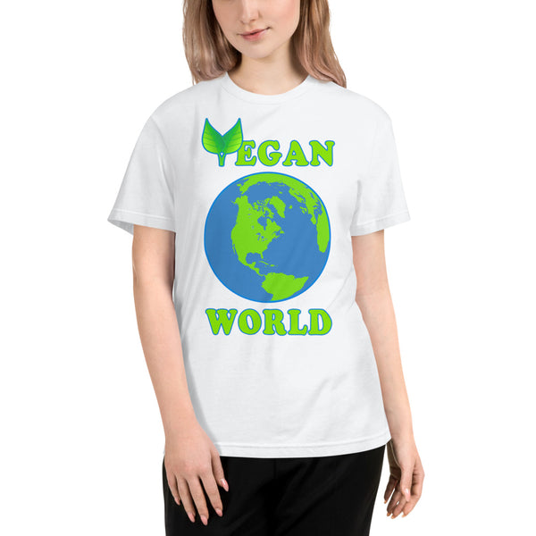"Vegan World" Unisex Eco Tee - vegan-styles