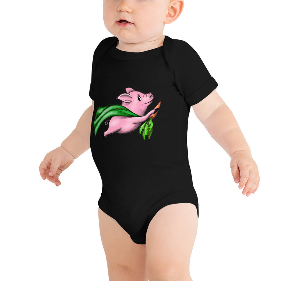 '' Piggy '' Baby bodysuit - vegan-styles