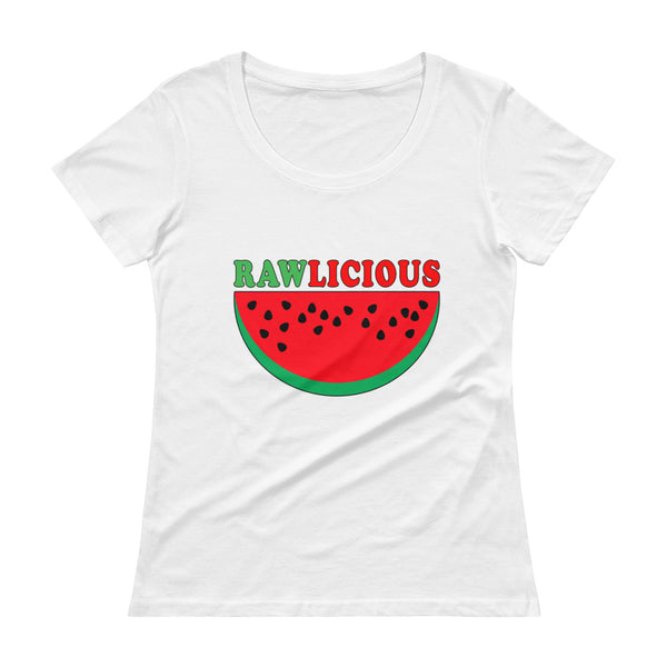 " Rawlicious" Ladies' Scoopneck T-Shirt - vegan-styles