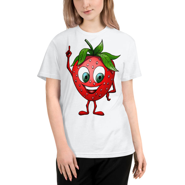 "Happy Strawberry" Unisex Eco Tee - vegan-styles