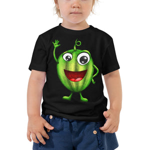 '' Happy Watermelon'' Toddler Short Sleeve Tee - vegan-styles