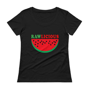 " Rawlicious" Ladies' Scoopneck T-Shirt - vegan-styles