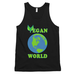 "Vegan World" tank top (unisex) - vegan-styles