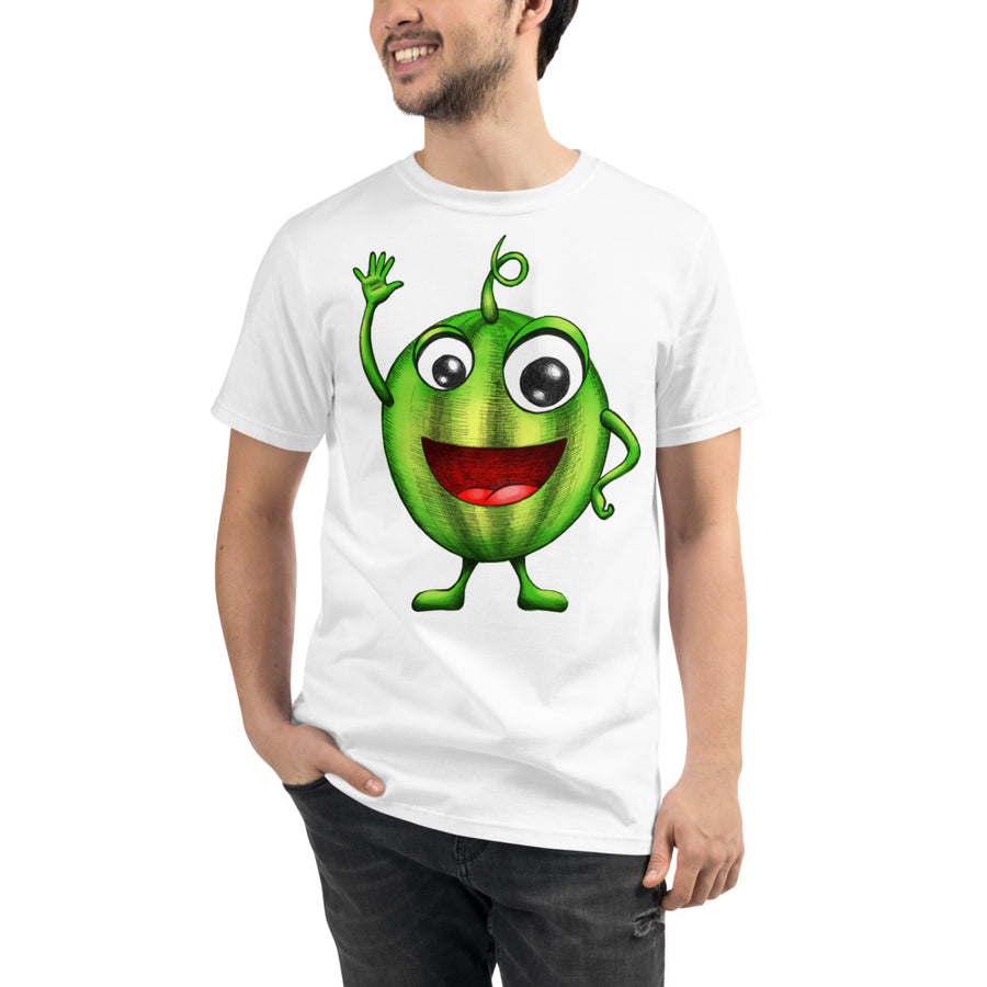 '' Happy Watermelon'' Organic T-Shirt - vegan-styles