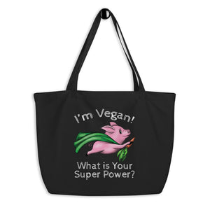 Large organic tote bag - vegan-styles