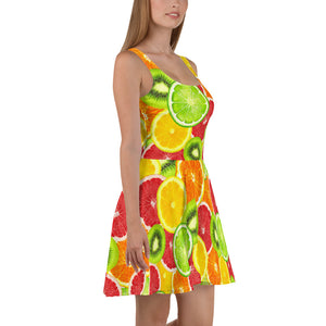 "Citrus" Skater Dress - vegan-styles